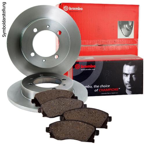 BREMBO Bremsscheibe 08.3636.10 + Bremsbelagsatz, Scheibenbremse P 23 003 Bild BREMBO Bremsscheibe 08.3636.10 + Bremsbelagsatz, Scheibenbremse P 23 003