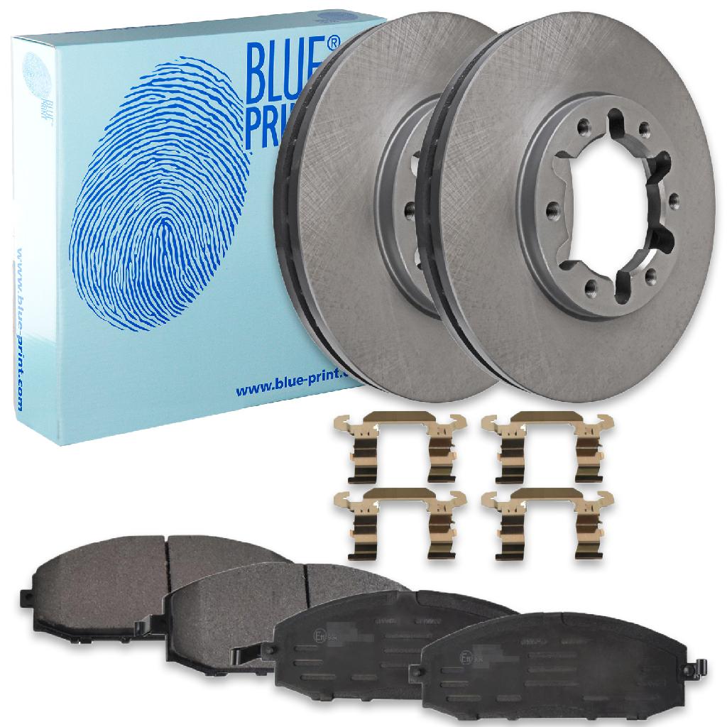 BLUE PRINT Bremsbelagsatz, Scheibenbremse ADN14287 + Bremsscheibe ADN14392