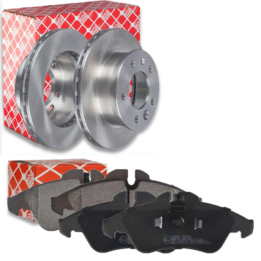 FEBI BILSTEIN Bremsbelagsatz, Scheibenbremse 16251 + Bremsscheibe 07517
