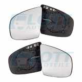 JOHNS Spiegelglas, Außenspiegel 20 74 38-81 + Spiegelglas, Außenspiegel 20 74 37-81
