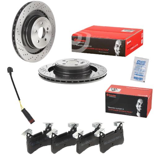 BREMBO Bremsbelagsatz, Scheibenbremse P 50 110 + Bremsscheibe 09.A822.11 + Warnkontakt, Bremsbelagverschleiß A 00 470 Bild BREMBO Bremsbelagsatz, Scheibenbremse P 50 110 + Bremsscheibe 09.A822.11 + Warnkontakt, Bremsbelagverschleiß A 00 470
