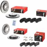 BREMBO Bremsscheibe 09.C245.11 + Bremsbelagsatz, Scheibenbremse P 30 039 + Bremsscheibe 08.C823.21 + Bremsbelagsatz, Scheibenbremse P 30 068
