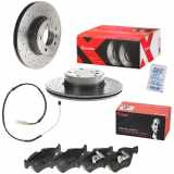 BREMBO Bremsbelagsatz, Scheibenbremse P 06 036 + Warnkontakt, Bremsbelagverschleiß A 00 441 + Bremsscheibe 09.B337.2X