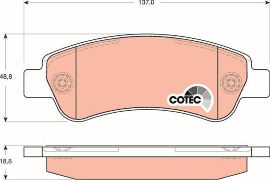 TRW Bremsbelagsatz, Scheibenbremse GDB1682 + Bremsscheibe DF4750 Bild TRW Bremsbelagsatz, Scheibenbremse GDB1682 + Bremsscheibe DF4750