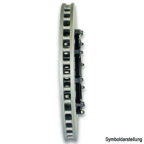 BREMBO Bremsbelagsatz, Scheibenbremse P 24 039 + Bremsscheibe 09.5055.10 Bild BREMBO Bremsbelagsatz, Scheibenbremse P 24 039 + Bremsscheibe 09.5055.10