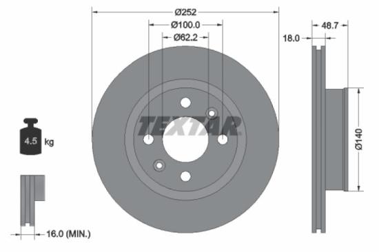 TEXTAR Bremsscheibe 92147203 + Bremsbelagsatz, Scheibenbremse 2427601 + Bremsbelagsatz, Scheibenbremse 2427501 + Bremsscheibe 92196503 Bild TEXTAR Bremsscheibe 92147203 + Bremsbelagsatz, Scheibenbremse 2427601 + Bremsbelagsatz, Scheibenbremse 2427501 + Bremsscheibe 92196503