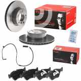 BREMBO Bremsscheibe 09.6924.11 + Bremsbelagsatz, Scheibenbremse P 06 022 + Warnkontakt, Bremsbelagverschleiß A 00 200