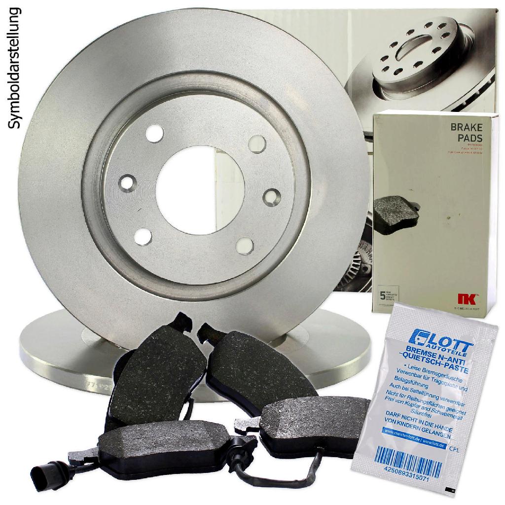 NK Bremsscheibe 201925 + Bremsbelagsatz, Scheibenbremse 221950