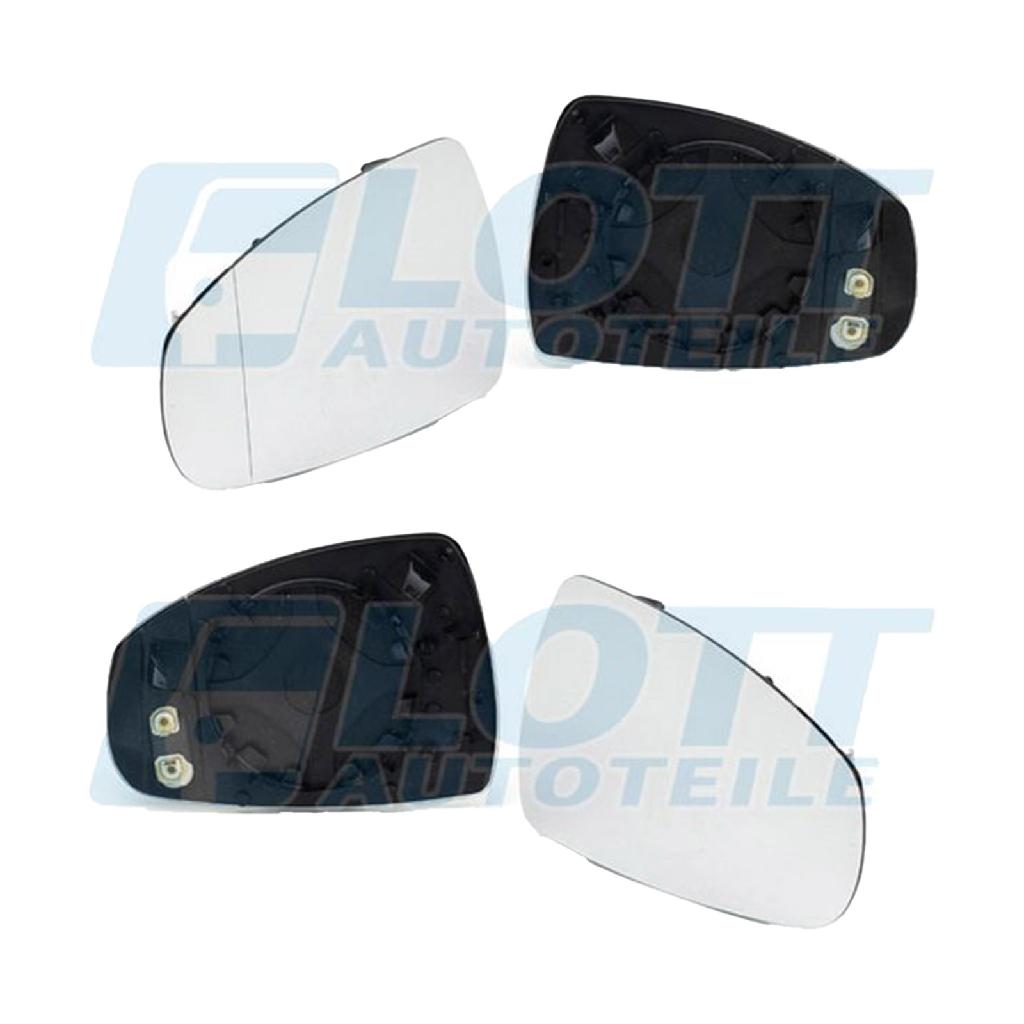 JOHNS Spiegelglas, Außenspiegel 13 46 38-81 + Spiegelglas, Außenspiegel 13 46 37-81