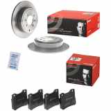 BREMBO Bremsbelagsatz, Scheibenbremse P 61 058 + Bremsscheibe 08.6931.11