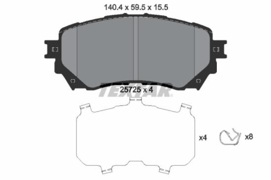 TEXTAR Bremsscheibe 92254703 + Bremsbelagsatz, Scheibenbremse 2234901 + Bremsscheibe 92257403 + Bremsbelagsatz, Scheibenbremse 2572501 Bild TEXTAR Bremsscheibe 92254703 + Bremsbelagsatz, Scheibenbremse 2234901 + Bremsscheibe 92257403 + Bremsbelagsatz, Scheibenbremse 2572501