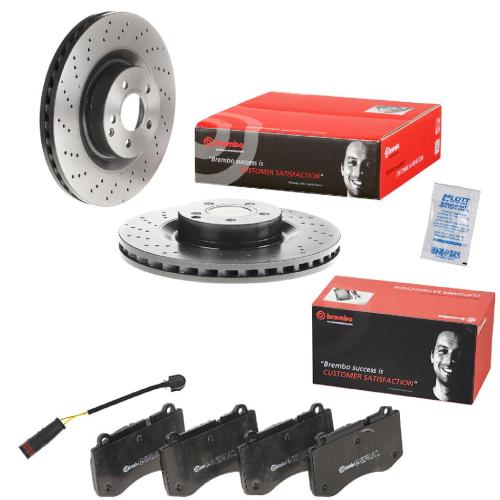 BREMBO Bremsbelagsatz, Scheibenbremse P 50 074 + Warnkontakt, Bremsbelagverschleiß A 00 470 + Bremsscheibe 09.A817.11 Bild BREMBO Bremsbelagsatz, Scheibenbremse P 50 074 + Warnkontakt, Bremsbelagverschleiß A 00 470 + Bremsscheibe 09.A817.11