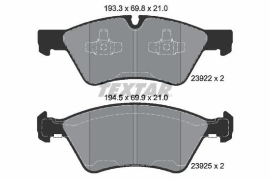 TEXTAR Bremsscheibe 92150605 + Warnkontakt, Bremsbelagverschleiß 98040100 + Bremsbelagsatz, Scheibenbremse 2392201 Bild TEXTAR Bremsscheibe 92150605 + Warnkontakt, Bremsbelagverschleiß 98040100 + Bremsbelagsatz, Scheibenbremse 2392201