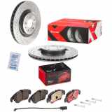 BREMBO Bremsscheibe 09.B039.1X + Bremsbelagsatz, Scheibenbremse P 85 098X