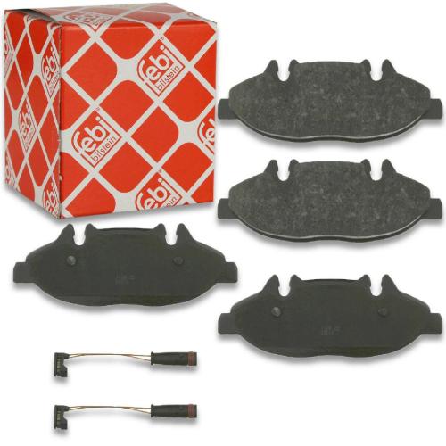 FEBI BILSTEIN Bremsscheibe 24076 + Bremsbelagsatz, Scheibenbremse 16535 + Bremsbelagsatz, Scheibenbremse 16487 + Bremsscheibe 24077 Bild FEBI BILSTEIN Bremsscheibe 24076 + Bremsbelagsatz, Scheibenbremse 16535 + Bremsbelagsatz, Scheibenbremse 16487 + Bremsscheibe 24077