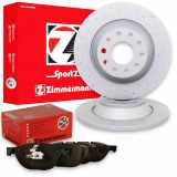ZIMMERMANN Bremsbelagsatz, Scheibenbremse 24563.165.1 + Bremsscheibe 600.3241.52