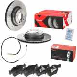 BREMBO Bremsbelagsatz, Scheibenbremse P 06 036 + Warnkontakt, Bremsbelagverschleiß A 00 441 + Bremsscheibe 09.A259.1X