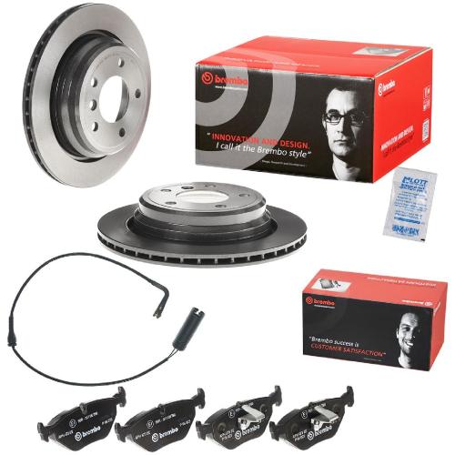 BREMBO Warnkontakt, Bremsbelagverschleiß A 00 201 + Bremsbelagsatz, Scheibenbremse P 06 023 + Bremsscheibe 09.6841.11 Bild BREMBO Warnkontakt, Bremsbelagverschleiß A 00 201 + Bremsbelagsatz, Scheibenbremse P 06 023 + Bremsscheibe 09.6841.11