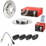 BREMBO Bremsscheibe 08.3068.10 + Warnkontakt, Bremsbelagverschleiß A 00 216 + Bremsbelagsatz, Scheibenbremse P 06 010