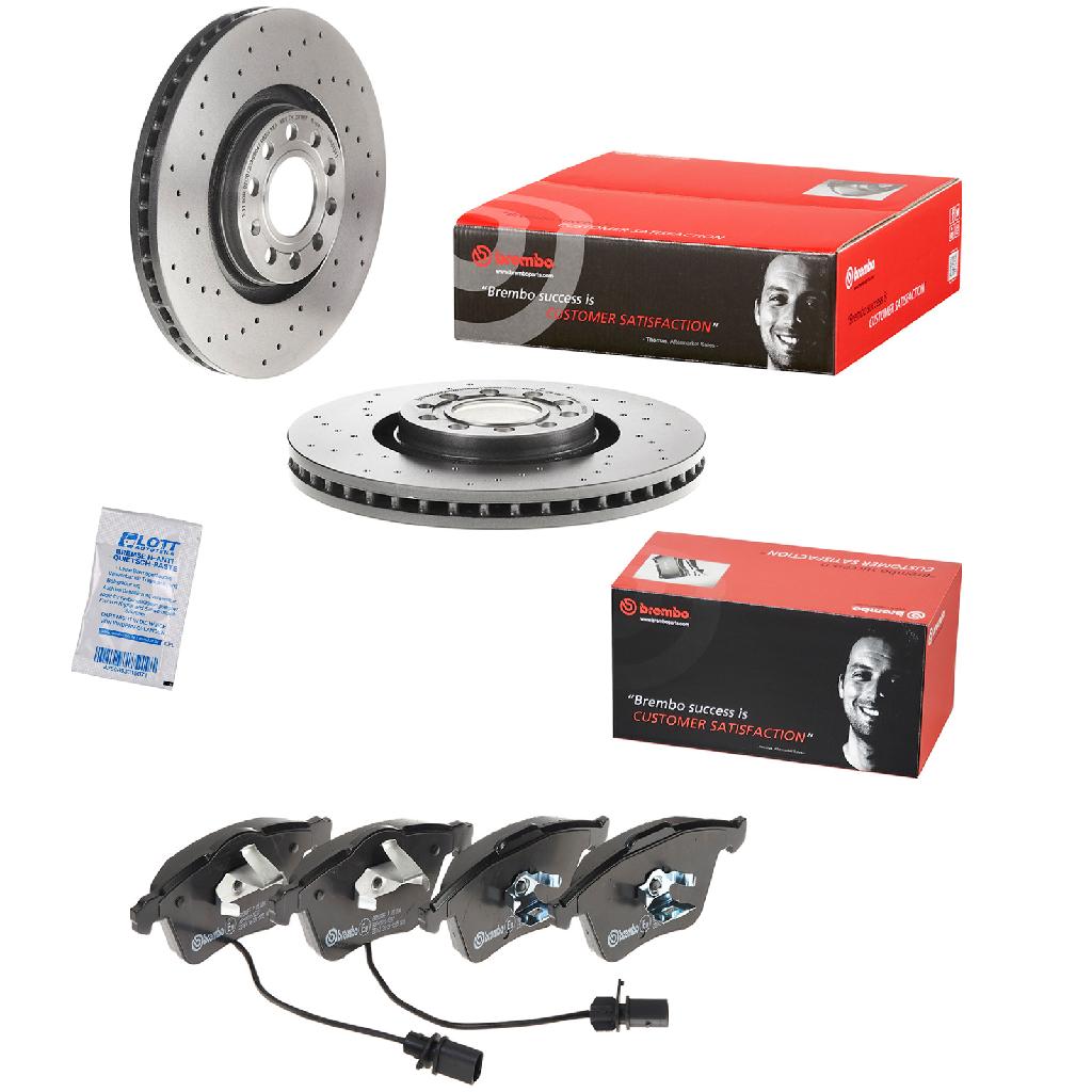 BREMBO Bremsscheibe 09.A813.11 + Bremsbelagsatz, Scheibenbremse P 85 084