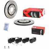 BREMBO Bremsscheibe 09.4987.2X + Bremsbelagsatz, Scheibenbremse P 61 035