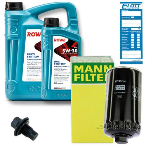 MAPCO Verschlussschraube, Ölwanne 95953 MANN-FILTER Ölfilter W 950/4 ROWE Motoröl 20125-0010-99 + Motoröl 20125-0050-99 Bild MAPCO Verschlussschraube, Ölwanne 95953 MANN-FILTER Ölfilter W 950/4 ROWE Motoröl 20125-0010-99 + Motoröl 20125-0050-99