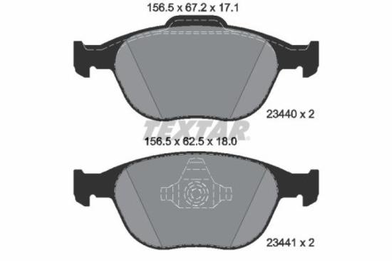 TEXTAR Bremsscheibe 92159003 + Bremsbelagsatz, Scheibenbremse 2344007 Bild TEXTAR Bremsscheibe 92159003 + Bremsbelagsatz, Scheibenbremse 2344007
