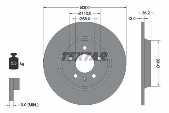 TEXTAR Bremsbelagsatz, Scheibenbremse 2564301 + Bremsscheibe 92160103 + Bremsbelagsatz, Scheibenbremse 2460602 + Bremsscheibe 92229205 + Warnkontakt, Bremsbelagverschleiß 98054300 Bild TEXTAR Bremsbelagsatz, Scheibenbremse 2564301 + Bremsscheibe 92160103 + Bremsbelagsatz, Scheibenbremse 2460602 + Bremsscheibe 92229205 + Warnkontakt, Bremsbelagverschleiß 98054300