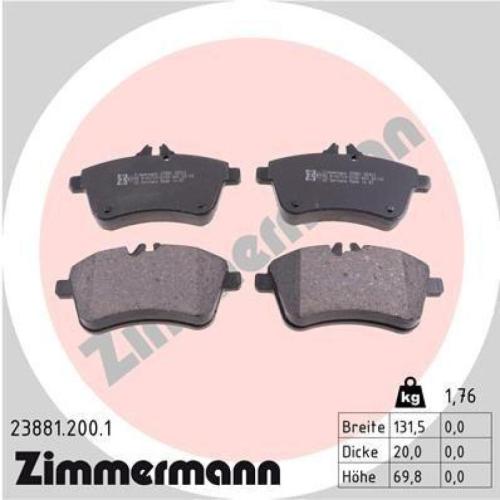 ZIMMERMANN Bremsscheibe 400.3642.20 + Bremsbelagsatz, Scheibenbremse 23881.200.1 Bild ZIMMERMANN Bremsscheibe 400.3642.20 + Bremsbelagsatz, Scheibenbremse 23881.200.1