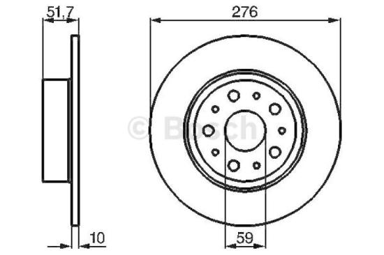 BOSCH Bremsscheibe 0 986 478 463 + Bremsbelagsatz, Scheibenbremse 0 986 494 020 Bild BOSCH Bremsscheibe 0 986 478 463 + Bremsbelagsatz, Scheibenbremse 0 986 494 020