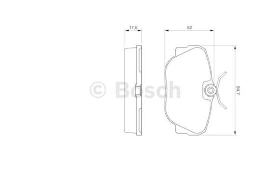 BOSCH Bremsbelagsatz, Scheibenbremse 0 986 491 730 + Bremsscheibe 0 986 478 036 Bild BOSCH Bremsbelagsatz, Scheibenbremse 0 986 491 730 + Bremsscheibe 0 986 478 036