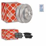 FEBI BILSTEIN Bremsscheibe 108619 + Bremsbelagsatz, Scheibenbremse 116370