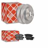 FEBI BILSTEIN Bremsscheibe 108619 + Bremsbelagsatz, Scheibenbremse 116370