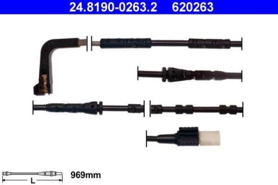 ATE Warnkontakt, Bremsbelagverschleiß 24.8190-0263.2 ZIMMERMANN Bremsscheibe 150.3491.32 + Bremsbelagsatz, Scheibenbremse 24255.200.1 Bild ATE Warnkontakt, Bremsbelagverschleiß 24.8190-0263.2 ZIMMERMANN Bremsscheibe 150.3491.32 + Bremsbelagsatz, Scheibenbremse 24255.200.1