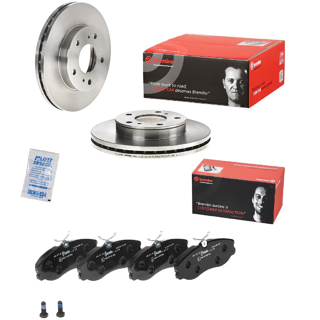 BREMBO Bremsscheibe 09.6816.10 + Bremsbelagsatz, Scheibenbremse P 24 039