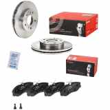 BREMBO Bremsscheibe 09.6816.10 + Bremsbelagsatz, Scheibenbremse P 24 039