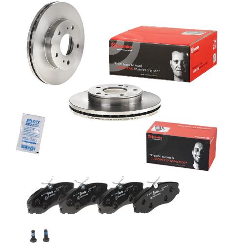 BREMBO Bremsscheibe 09.6816.10 + Bremsbelagsatz, Scheibenbremse P 24 039 Bild BREMBO Bremsscheibe 09.6816.10 + Bremsbelagsatz, Scheibenbremse P 24 039