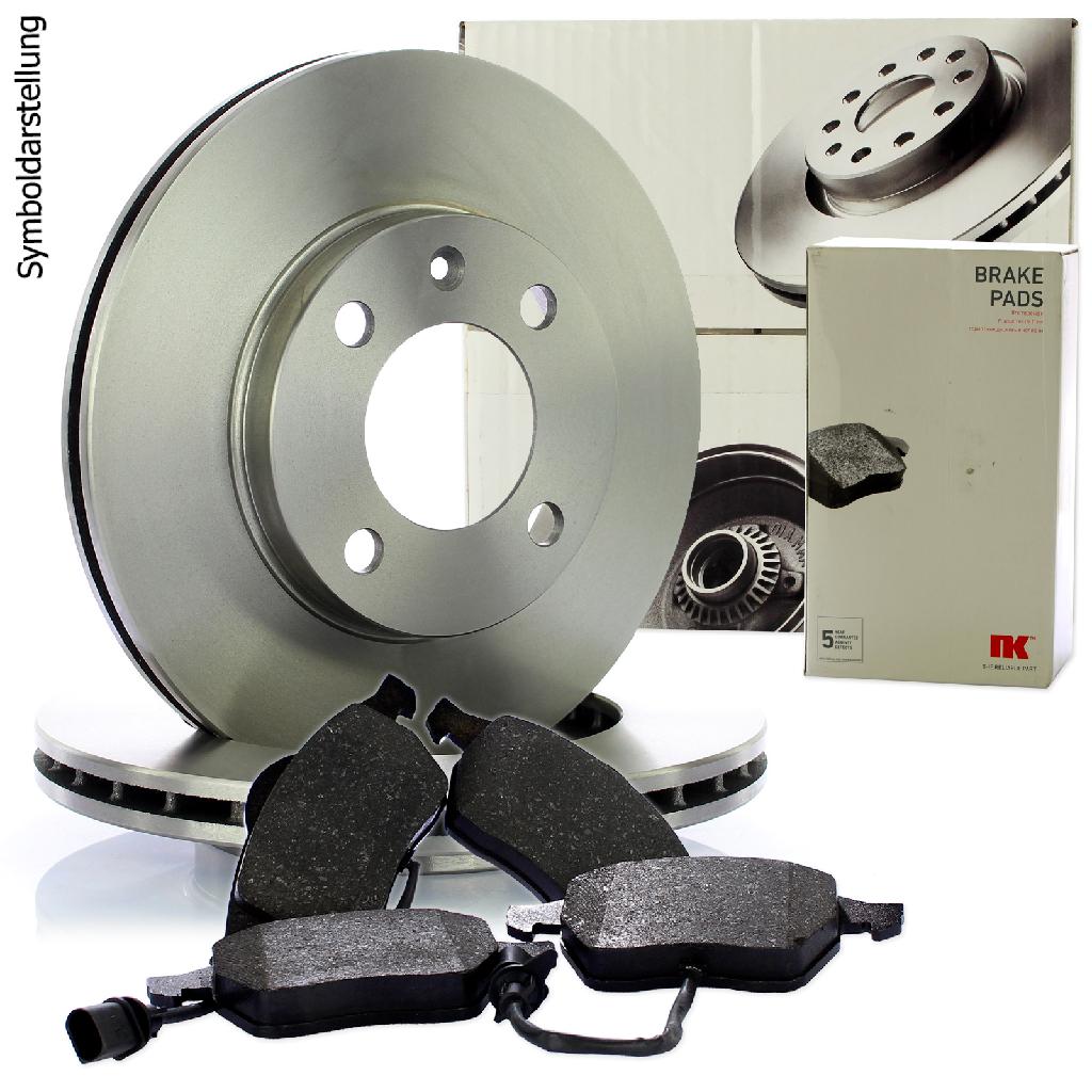 NK Bremsscheibe 204724 + Bremsbelagsatz, Scheibenbremse 224716
