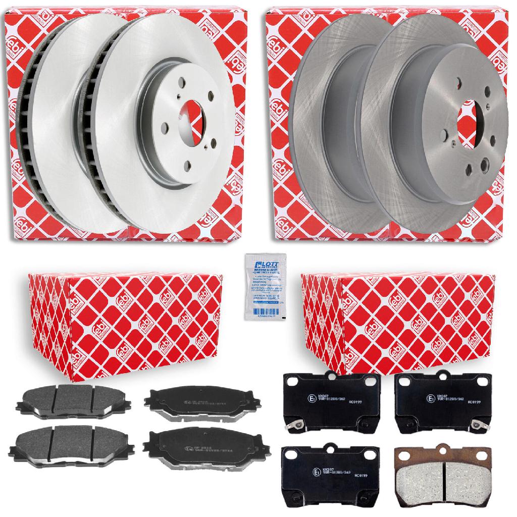 FEBI BILSTEIN Bremsscheibe 108498 + Bremsbelagsatz, Scheibenbremse 116369 + Bremsbelagsatz, Scheibenbremse 170295 + Bremsscheibe 108562