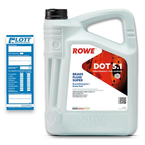 ROWE Bremsflüssigkeit 25104-0010-99 + Bremsflüssigkeit 25104-0050-99 Bild ROWE Bremsflüssigkeit 25104-0010-99 + Bremsflüssigkeit 25104-0050-99