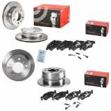 BREMBO Bremsbelagsatz, Scheibenbremse P 50 080 + Bremsscheibe 09.7314.14 + Bremsbelagsatz, Scheibenbremse P 50 081 + Bremsscheibe 08.7724.10