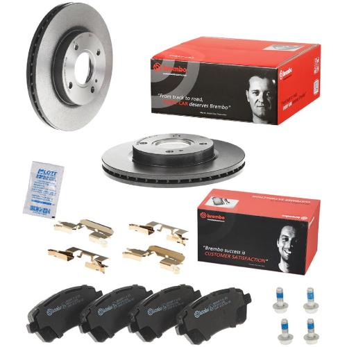 BREMBO Bremsbelagsatz, Scheibenbremse P 24 072 + Bremsscheibe 09.A968.21 Bild BREMBO Bremsbelagsatz, Scheibenbremse P 24 072 + Bremsscheibe 09.A968.21