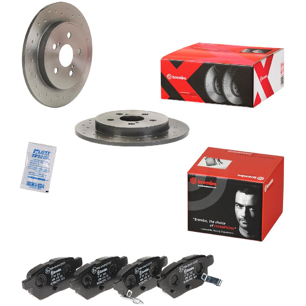 BREMBO Bremsbelagsatz, Scheibenbremse P 83 133 + Bremsscheibe 08.A534.3X