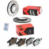 BREMBO Bremsbelagsatz, Scheibenbremse P 59 045X + Bremsscheibe 09.9369.1X