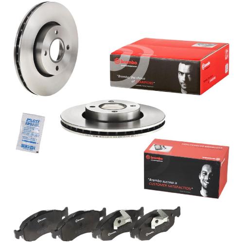 BREMBO Bremsbelagsatz, Scheibenbremse P 24 037 + Bremsscheibe 09.6766.10 Bild BREMBO Bremsbelagsatz, Scheibenbremse P 24 037 + Bremsscheibe 09.6766.10