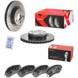 BREMBO Bremsscheibe 09.5673.1X + Bremsbelagsatz, Scheibenbremse P 78 013