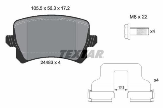 TEXTAR Bremsscheibe 92120500 + Bremsbelagsatz, Scheibenbremse 2469602 + Bremsbelagsatz, Scheibenbremse 2448301 + Bremsscheibe 92140803 Bild TEXTAR Bremsscheibe 92120500 + Bremsbelagsatz, Scheibenbremse 2469602 + Bremsbelagsatz, Scheibenbremse 2448301 + Bremsscheibe 92140803