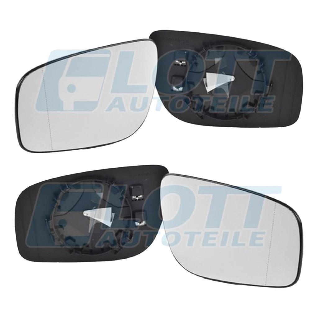 JOHNS Spiegelglas, Außenspiegel 50 16 37-83 + Spiegelglas, Außenspiegel 50 16 38-83