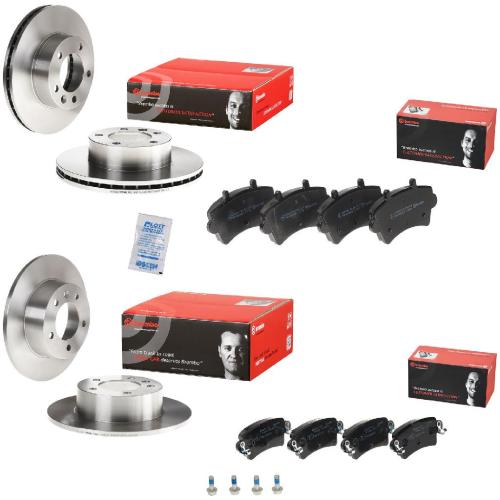 BREMBO Bremsscheibe 08.9371.10 + Bremsbelagsatz, Scheibenbremse P 59 039 + Bremsbelagsatz, Scheibenbremse P 59 040 + Bremsscheibe 09.9080.10 Bild BREMBO Bremsscheibe 08.9371.10 + Bremsbelagsatz, Scheibenbremse P 59 039 + Bremsbelagsatz, Scheibenbremse P 59 040 + Bremsscheibe 09.9080.10