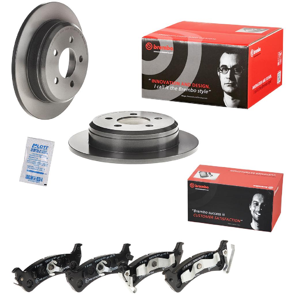 BREMBO Bremsscheibe 08.8264.81 + Bremsbelagsatz, Scheibenbremse P 37 012